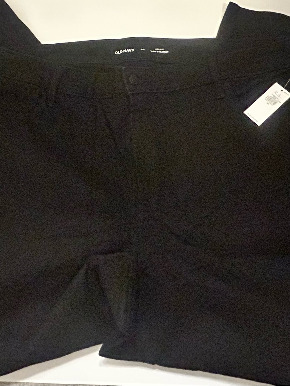 Old Navy High Rise Straight Jeans Women’s Black size 20 - Picture 3 of 6